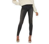 VERO MODA Vmtanya Mr S Piping Jeans Vi207 Noos Vaqueros Skinny, Gris (Dark Grey Denim Dark Grey Denim), 42/ L32 (Talla del Fabricante: X-Large) para Mujer