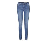 VERO MODA Vmtanya Mr S Piping Jeans Vi349 Noos Vaqueros skinny, Azul (Medium Blue Denim Medium Blue Denim), L / 30L