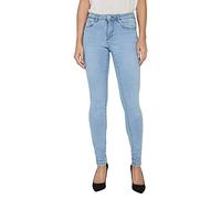 Vero Moda Vmtanya Mr S Piping Jeans Vi352 Noos Vaqueros, Light Blue Denim, XXL para Mujer
