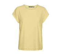VERO MODA Vmtassa SS Top Jrs Ga, Amarillo Pastel, M para Mujer