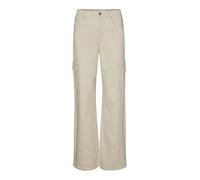 VERO MODA Vmtessa HR Wide Cargo Pants Vaqueros Anchos, Abbey Stone, S / 32L para Mujer