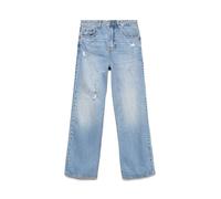 VERO MODA Vmtessa HR Wide DST Jeans Li3039 Ga Noos, Mezclilla De Color Azul Claro, 28W / 34L