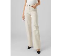 Vero Moda Vmtessa Hr Wide Jeans Ecru Ga Noos 28 X 32 Blanco
