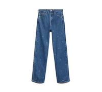 VERO MODA Vmtessa HR Wide Rhine Hearts Ra360 Noos, Medio De Mezclilla Azul, 26W / 32L