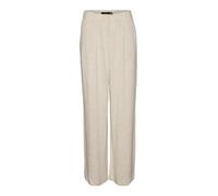 Vero Moda Vmtiraver Mr Wide Linen Pants Pantalones, Avena, 30W / 30L para Mujer