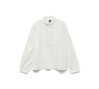 VERO MODA Vmtrine LS Camiseta WVN Ga Noos, Blanco Nieve., M
