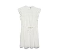 VERO MODA Vmtrine SL Vestido Corto de Encaje WVN Ga Noos, Blanco Nieve., XS
