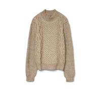 VERO MODA Vmuniverse LS Highneck Ga BF Jersey Punto, Silver Mink/Detail:w. Melange, XS para Mujer