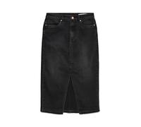 Vero Moda VMVERI HR Calf Denim Skirt GA Noos, Negro, XS