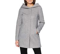 Vero Moda Vmverodona Ls Jacket Noos, Abrigo Mujer, Gris (Light Grey Melange Light Grey Melange), XL