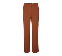 VERO MODA Vmzamira MW Straight Pant Ga Noos Pantalones de Tela, Fired Brick, XSW x 32L para Mujer