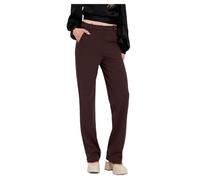 VERO MODA Vmzamira MW Straight Pant Ga Noos Pantalones de Tela, Pastel de Chocolate, SW x 30L