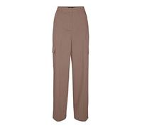 Vero Moda Vmzelda HR Pantalon Cargo Droit Noos Pantalones, Marrón Lentil, 34W / 34L