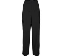Vero Moda Vmzelda HR Pantalón Cargo Recto Noos, Negro, 34W / 30L para Mujer
