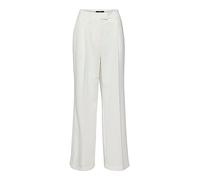 VERO MODA Vmzelda HR Wide Pant Pantalones, Blanco Nieve, 36W x 32L para Mujer