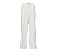 VERO MODA Vmzelda HR Wide Pant Pantalones, Blanco Nieve, 38W x 32L para Mujer