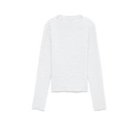 Vero Moda Vmzia LS Funnel Neck Top JRS Noos Vmzia LS Funnel Neck Top JRS Noos (1 Unidad), Blanco Brillante, L