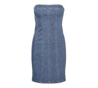 VERO MODA Vmzoie SL-Vestido Vaquero Corto, Mezclilla De Color Azul Claro, XS para Mujer