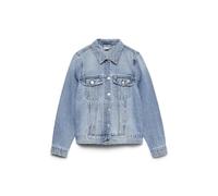 VERO MODA Vmzorica LS Denim Mix Noos-Chaqueta Vaquera, Mezclilla De Color Azul Claro, M para Mujer