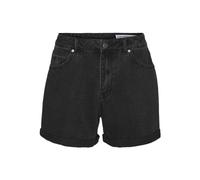 VERO MODA Vmzuri HR Loose Mix Noos-Pantalones Cortos Vaqueros, Black Denim, L para Mujer