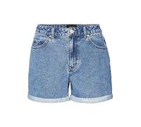 Vero Moda VMZURI HR Loose Shorts Mix Noos, Medio De Mezclilla Azul, XL