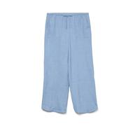 VERO MODA Wide Leg Trousers VMMELANEY High Waist Trousers Chambray Blue M Chambray Blue M