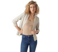 Vero Moda Women's VMJESMILO WVN GA Noos - Blazer para Mujer (3/4, Forro Plateado, Talla M), Forro Plateado., M