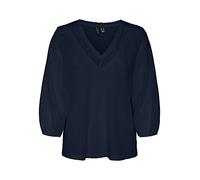 VERO MODA Women's VMSONJA JRS BTQ - Camiseta de Manga Corta para Mujer, Talla XS, Azul Marino, XS