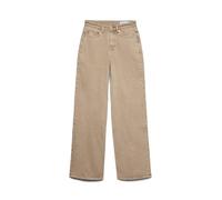 Vero Moda Women's VMTESSA HR Straight Color GA Noos Jeans Silver Mink, 27/32, Silver Mink, 27W x 32L