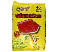 Vero Rebanaditas Paletas Sabor Sandia Hard Candy Chili Covered Lollipops 40 pcs
