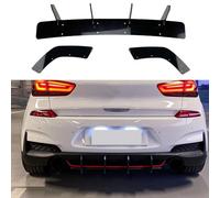 VeroCh Divisor del difusor de los alerón Trasero faldones Traseros Coche, para Hyundai I30N MK3 Hatchback 2017-2019 el Labio Posterior Estilo Parachoques