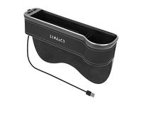 VeroCh LED de Colores con USB Asiento Delantero Interior de Coche Organizador de Bolsillo Lateral, para Lynk&Co 01 03 06 02 Lateral Gap Filler Accesorios,A-co-Pilot