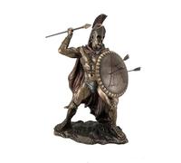 VERONES 12.75 "Leonidas Greek Warrior King Estatua Escultura Figura Spartan Decor