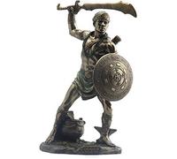 VERONES Estatua de 9 pulgadas Orisha Ogun Yoruba Santeria Estatua Lucumi figura de dios africanos con acabado mate de bronce