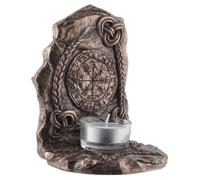 Veronese - Brújula vikinga Vegvisir como vela de té, bronce