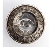 Veronese Design 2 3/4 "de alto ojo de Providence Free Mason baratija caja de resina fundida en frío acabado bronce antiguo escultura regalo