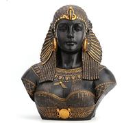 Veronese Design Busto de Resina egipcia de Cleopatra de 53,5 cm, Acabado Pintado a Mano