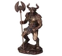 Veronese Design Escultura de resina de Minotauro de la bestia griega del laberinto griego de 6 3/4 pulgadas, acabado de bronce fundido en frío