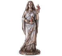 Veronese Design Escultura de Resina fundida en frío con Acabado de Bronce de 6 1/4 Pulgadas Hestia Diosa Griega del hogar y el hogar