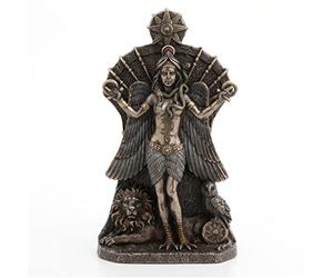 Veronese Design Escultura Ishtar, La Diosa babilónica de la Guerra y la fertilidad, Resina, Acabado en Bronce, 21,6 cm