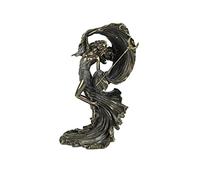 Veronese Design Escultura Wiccan de resina de bronce fundido en frío de Nyx griego de 10 7/8 pulgadas de alto