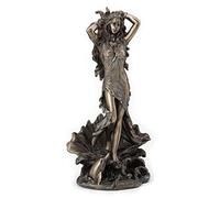 Veronese Design Estatua de Acabado de Bronce Antiguo de Afrodita Que se Levanta del mar, Diosa Romana Griega de 11.5 Pulgadas