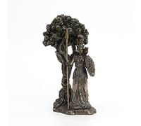 Veronese Design Estatua de la Diosa Griega Atenea Debajo del Olivo con Acabado de Bronce