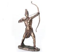 Veronese Design Estatua de Orisha del cazador divino de Ochosi con acabado bronce