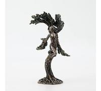 Veronese Design Estatua de resina bronceada de 9 7/8 pulgadas de alto The Dancing Forest Nymph Meliae, estatua de fantasía coleccionable Home Nature Spirit