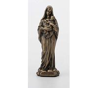 Veronese Design Estatua de Resina fundida de 3 3/8 Pulgadas de Virgen María y Virgen María, Pintada a Mano, Acabado de Bronce Antiguo, decoración del hogar