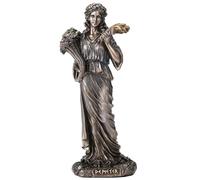 Veronese Design Estatua de Resina fundida en frío de 5 7/8 Pulgadas Demeter de la Diosa Griega de la Cosecha, Escultura con Acabado de Bronce