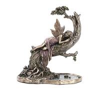 Veronese Design Estatua de Resina fundida en frío de 6 1/2 Pulgadas de Siesta Fairy con Acabado de Bronce Antiguo