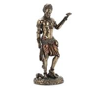 Veronese Design Estatua Eshu The Divine Trickster God of The Yoruba de Resina Moldeada en frío con Acabado en Bronce Antiguo