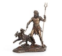 Veronese Design Estatua Griega del Dios del inframundo Hades de 22,86 cm de Alto con Acabado de Bronce